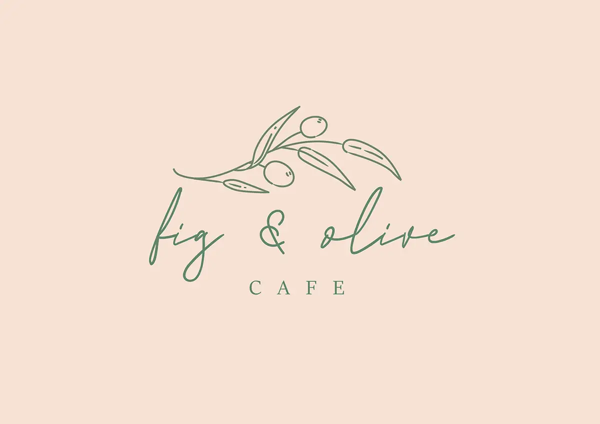 fig and olive botanical logo graphic design bristol